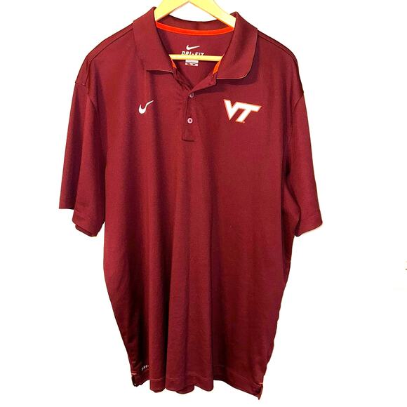Nike Other - Nike Dri-Fit Virgina Tech 2XL Polo